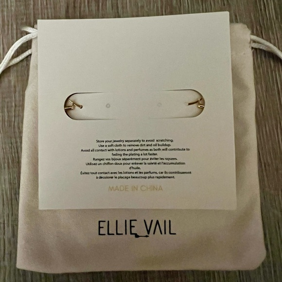 Ellie Vail Hoop Earrings - Gold - Picture 2 of 5